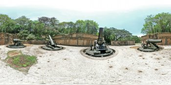 Battery Way Corregidor Island, Philippines panorama