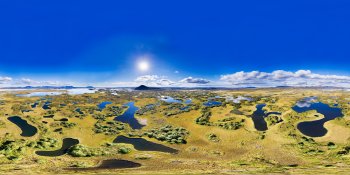 360° drone panorama, Iceland panorama