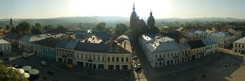 View from Nowy Sacz City Hall panorama